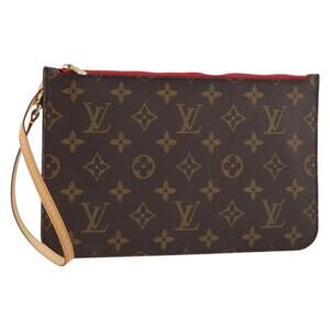 LOUIS VUITTON Monogram Neverfull MM Pouch Accessory Pouch LV Auth BA8811